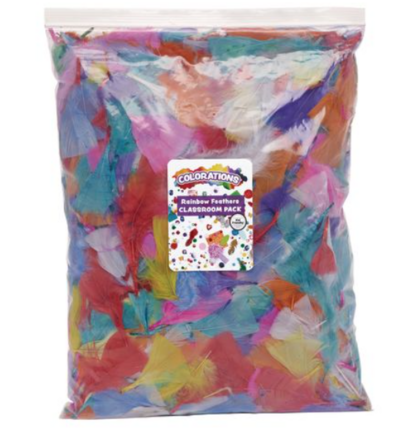 Colorations® Rainbow Feathers Classroom Value Pack - 8 oz.