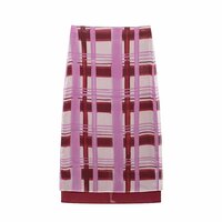 Fashionable Plaid Print Slim Skirt - Thumbnail 1