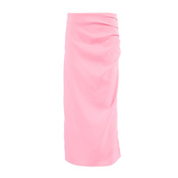 Pink hip skirt all-match pleated skirt - Thumbnail 1