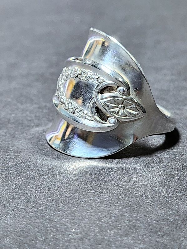 Vintage 1847 Rogers Bros Old Colony Spoon Ring – Handmade Silverplate Jewelry