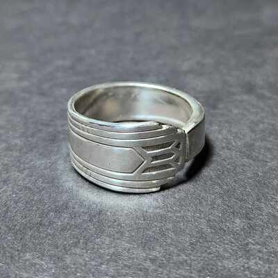Vintage silverplated spoon ring