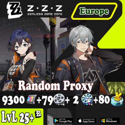 Eu delivery within 24 hours. | europe | zenless zone zero | 9300 polychrome |  random proxy lvl 25+