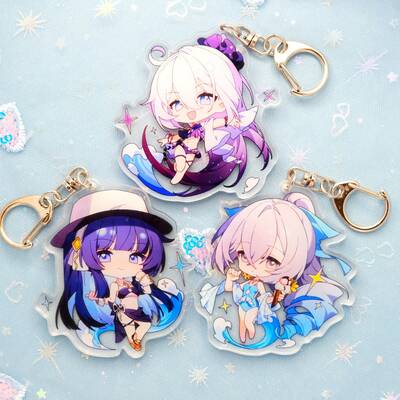 Honkai impact 3rd - character keychains - summer edition!