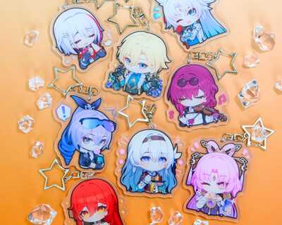 Honkai: Star Rail Exclusive Character Portrait Keychains - Perfect Gift for HSR Fans - Ultra High Quality