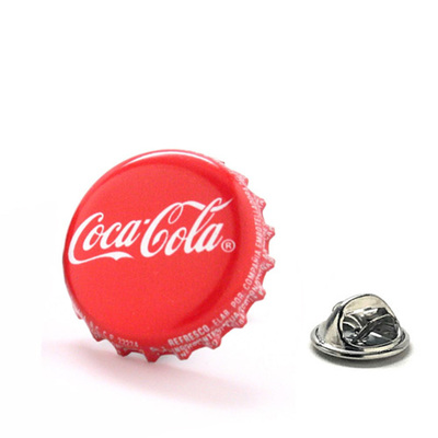 Vintage Coca Cola Bottle Cap Lapel Pin Coke Bottle Cap Pin Hat Pin Jacket Pin Enamel Pin Backing Coke Lapel Pin Classic Coca-Cola Cool