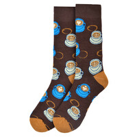 Espresso Funny Socks Cup of Coffee Novelty Socks Coffee Lover Gift Cup of Joe Morning Coffee - Thumbnail 1
