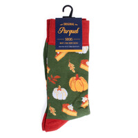 Pumpkin Pie Socks Novelty Sock Funny Socks Thanksgiving Dinner Food Theme Socks Fun Gifts Mens Socks Funny Groomsmen Socks Fall Harvest - Thumbnail 2