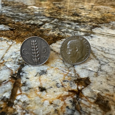 Cufflinks for men rare italy coin cuff links authentic 5 centesimi marcos 1920-1934 villa italy italia rome italian coin naples venice rome