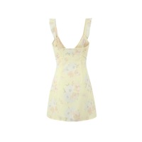 French retro small fresh print suspender dress - Thumbnail 3