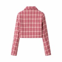 Street Fashion Short Plaid Jacket - Thumbnail 1
