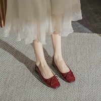 Butterfly Bow Flat Shoes for Women - Thumbnail 1