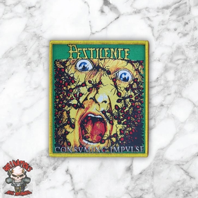PESTILENCE Rectangular Woven Patches