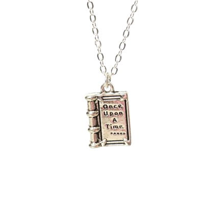 Once upon a time book necklace for layering