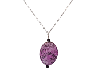 Purple Crazy Lace Necklace