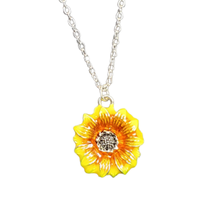 Sunflower necklace