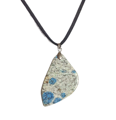 Raindrop Azurite or K2 Azurite Pendant necklace