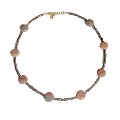 Jasper beaded necklace