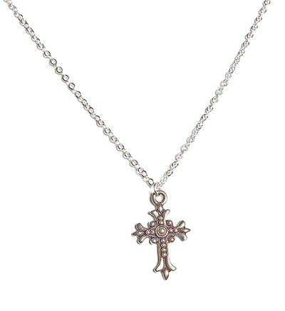 Cross Necklace with Adjustable Chain Perfect for Layering