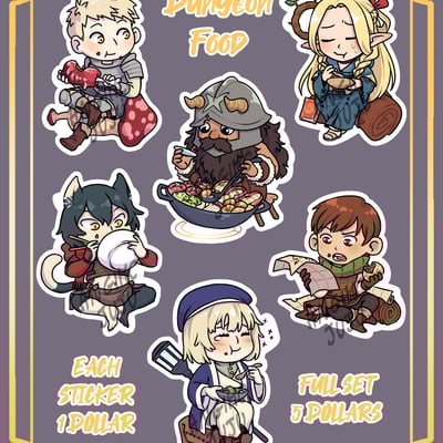 Dungeon food - sticker