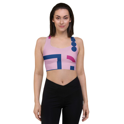Twilight Abstract Longline Sports Bra