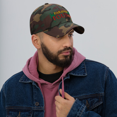 Paradise found embroidery dad hat