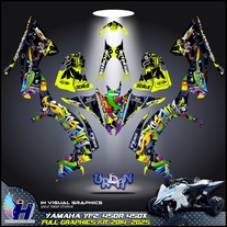 Yamaha YFZ 450R 450X graphics kit 2014 2015 2016 2017 2018 2020 to 2025 decals stickers atv