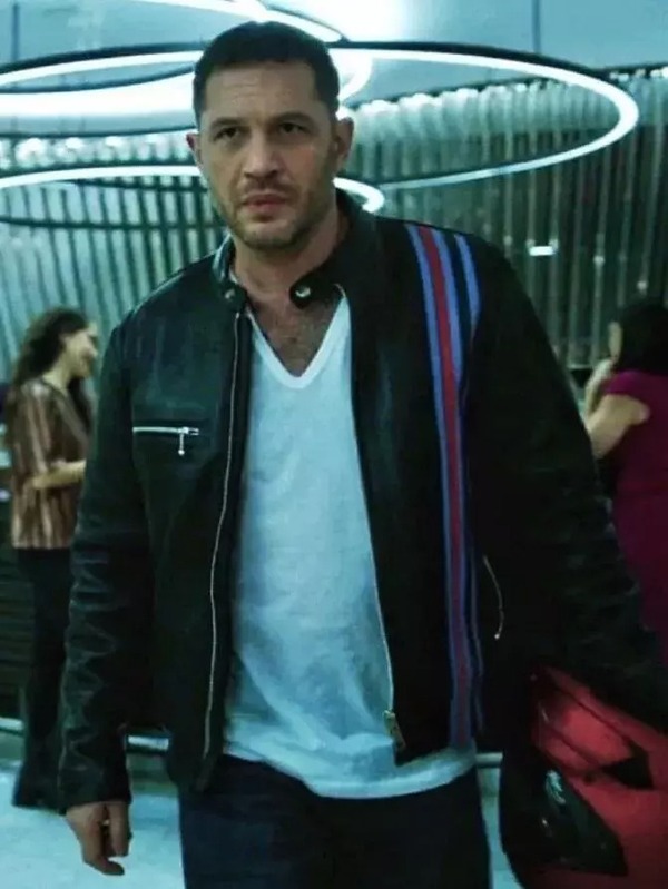 Bond with the Beast: Venom 2 Eddie Brock Tom Hardy Black Leather Jacket - Unleash Your Inner Symbiote