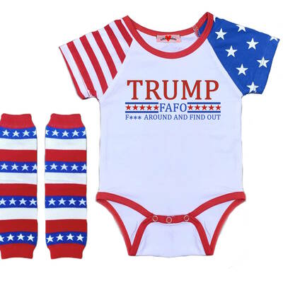 Donald trump fafo funny bodysuit romper outfit shirt set censored