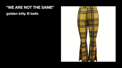 "WE ARE NOT SAME" golden bells - gold kitty collection