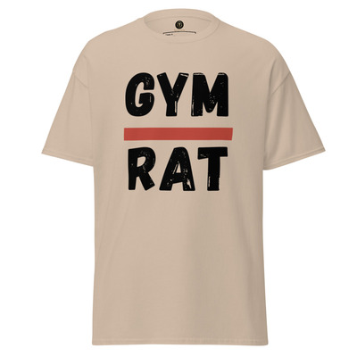 Gym rat tee: 100% cotton workout & fitness apparel