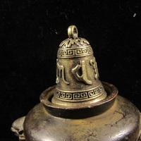 Buy 1 Get 5 pics, Vintage Brass Bells, Rustic Chime VTG Jingle Bell, Brozen Cow Bells, Dharma buddha Tibetan Buddhist Meditation Bell - Thumbnail 7