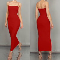 Women Sexy Long Sling Dresses Suspender Dress - Thumbnail 1