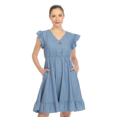 White mark women's babydoll dress