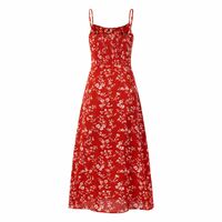 Holiday casual floral suspender maxi dress - Thumbnail 1