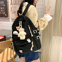 Large capacity solid color backpack - Thumbnail 3