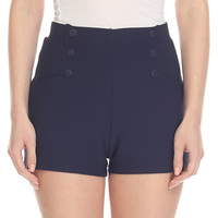 White Mark Women's High Waist Shorts - Thumbnail 4
