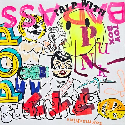Painting by judas arrieta "drunkers" - Thumbnail 2