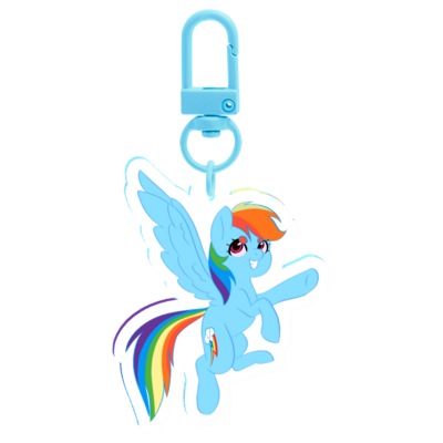 Rainbow Dash Keychain