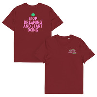 Unisex Organic Cotton T-Shirt with Front Embroidery & Back Print - Thumbnail 13
