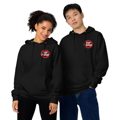 Unisex Midweight Hoodie with Front Embroidery & Bold Back Print