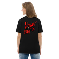 Unisex Organic Cotton T-Shirt | Front Embroidered & Back Printed - Thumbnail 4