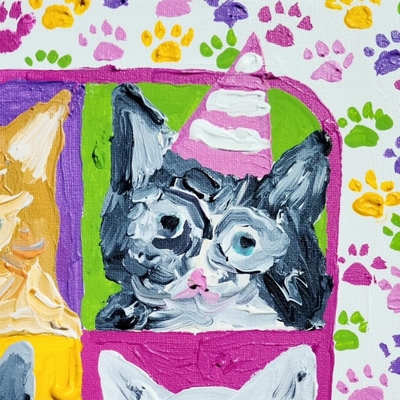 Kitten party plate 