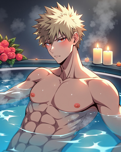 Bakugou In The Bath Art Print! (Signed)