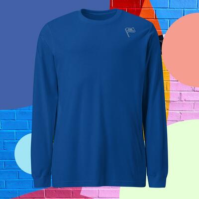 Pme fashion grey flag unisex long sleeve tee