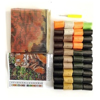 Rug Making Latch Hooking Kit (60x40cm Printed canvas) | Running Horses - Thumbnail 1