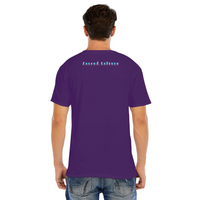 Purple Jesus Music DJ Favor Pop Art Short Sleeve O -neck T-shirt  - Thumbnail 1