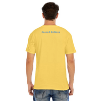 Yellow Unisex Sacred Jesus Music DJ Short Sleeve O -neck T-shirt  - Thumbnail 1