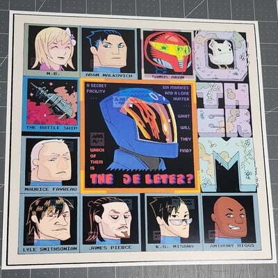 Metroid - other m characters - 10"x10" art print
