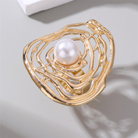 Personality Design Open Ring Vintage Flower Finger Rings Jewelry Gifts - Thumbnail 4