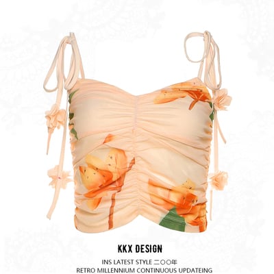 Botanical print top
